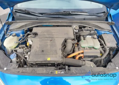 2017 Hyundai Ioniq Hybrid Blue from USA, damaged, VIN KMHC65LC8HU054550